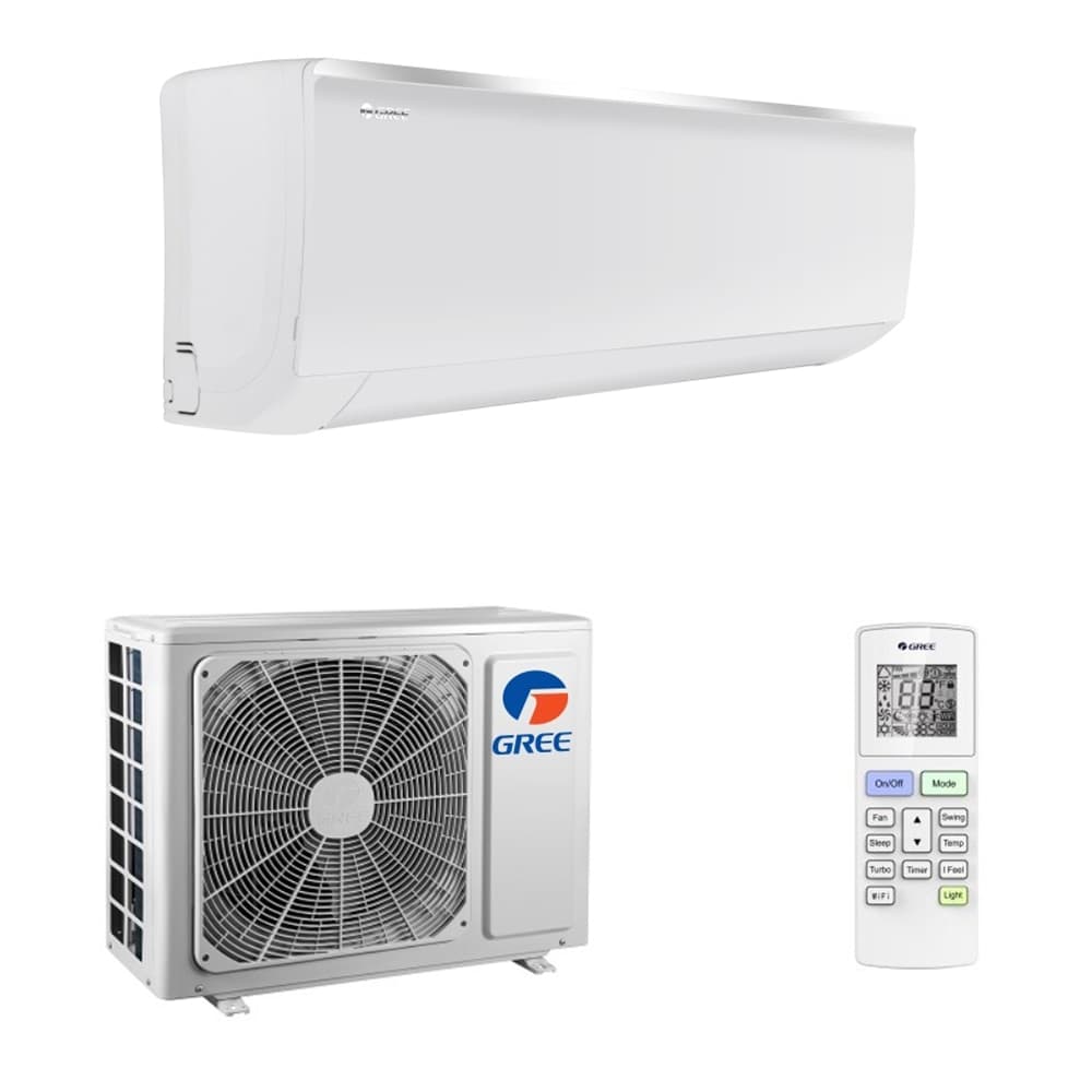 Aparat de aer conditionat Gree Bora A4 Silver 24000 BTU GWH24AAD-K6DNA4B Inverter, A++, freon R32, Control WiFi, Filtru Silver Ion si Cold Plasma, I Feel, Afisaj Ceas