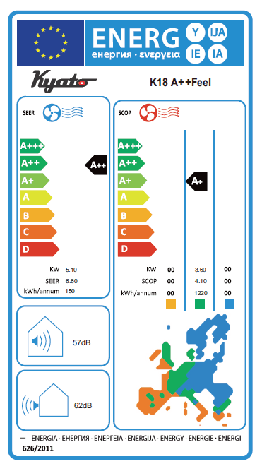 APARAT DE AER CONDITIONAT KYATO-K18A++FEEL 6