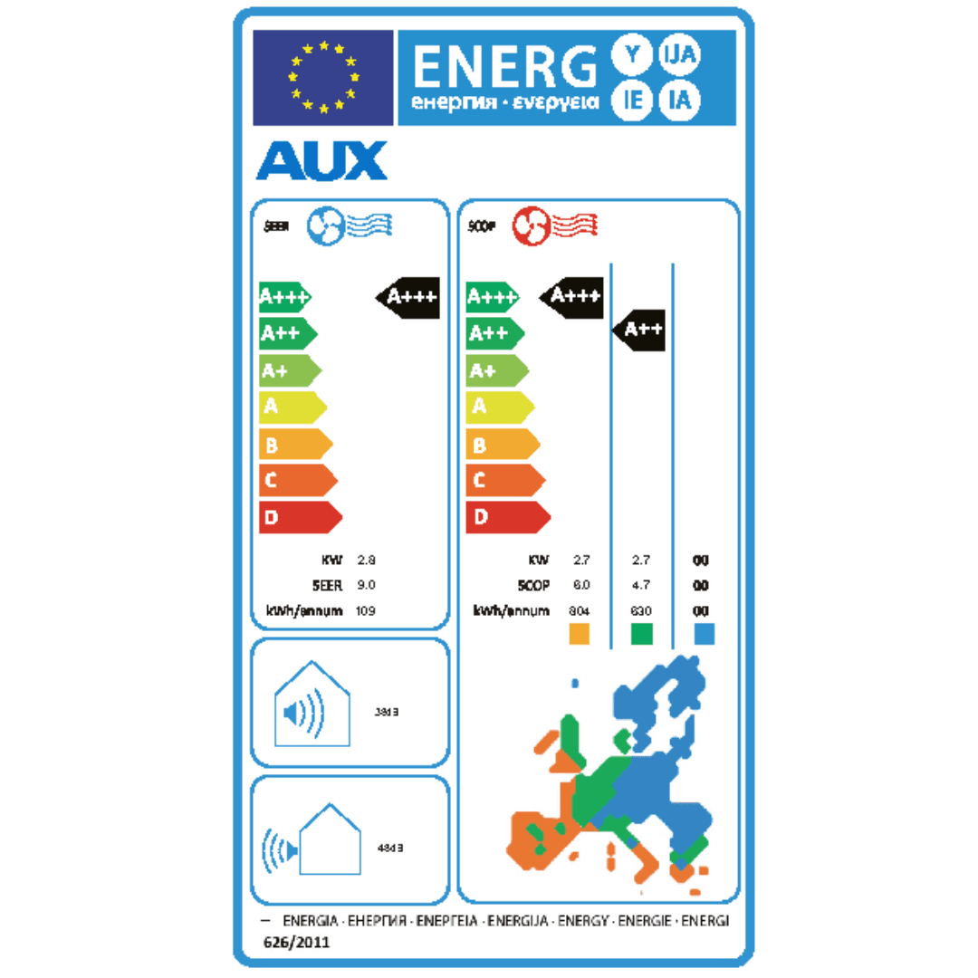 Aparat aer conditionat AUX C Pro Series ASW-H12C5A4/FQAR3DI-D0, 12000 BTU/h,  clasa A+++/A++, WiFi inclus, Sleep Mode, Auto Curatare, Auto Restart 6