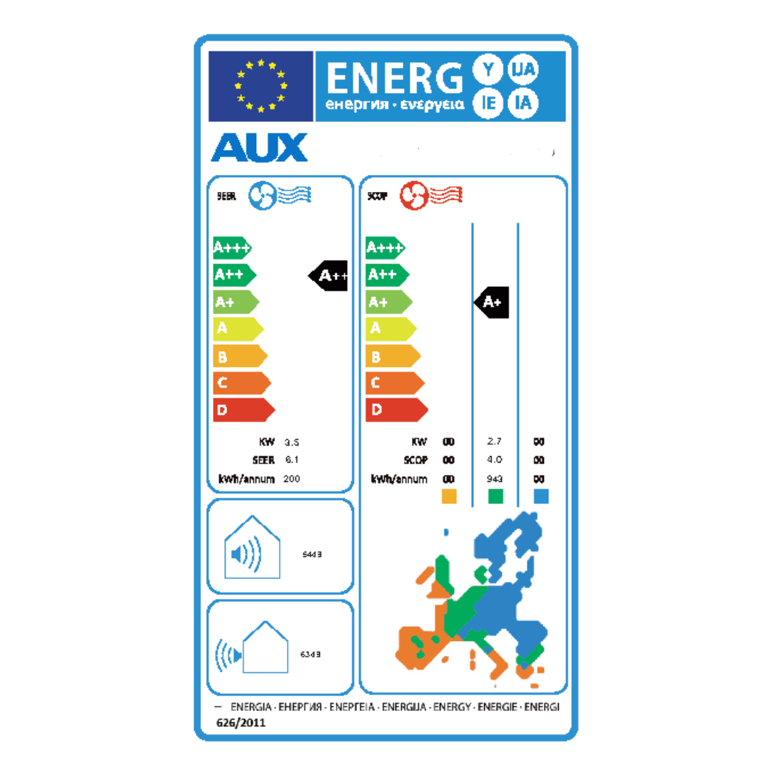 Aparat aer conditionat AUX Q Series, 18 000 BTU/h, ASW-H18E3G4/QCR3DI-D0,  WiFi inclus, Sleep Mode, Auto Curatare, Auto Restart, Filtru Carbon Activ 9