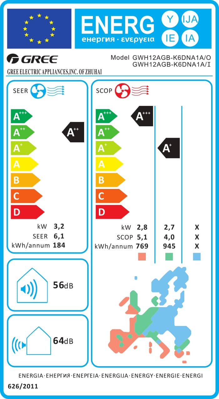 Aparat de aer conditionat Gree Pulsar GWH12AGBXB-K6DNA1A, 12000 BTU, A++/A+, Wi-Fi, Inverter, Cold Plasma+, Auto Clean, I Feel, + Kit instalare inclus, Alb 6