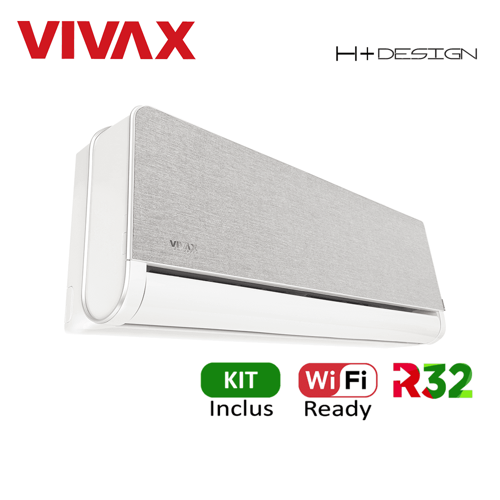 Aer Conditionat VIVAX H+Design ACP-18CH50AEHI+ Silver Wi-Fi Ready Kit de instalare inclus R32 Inverter 18000 BTU/h 4