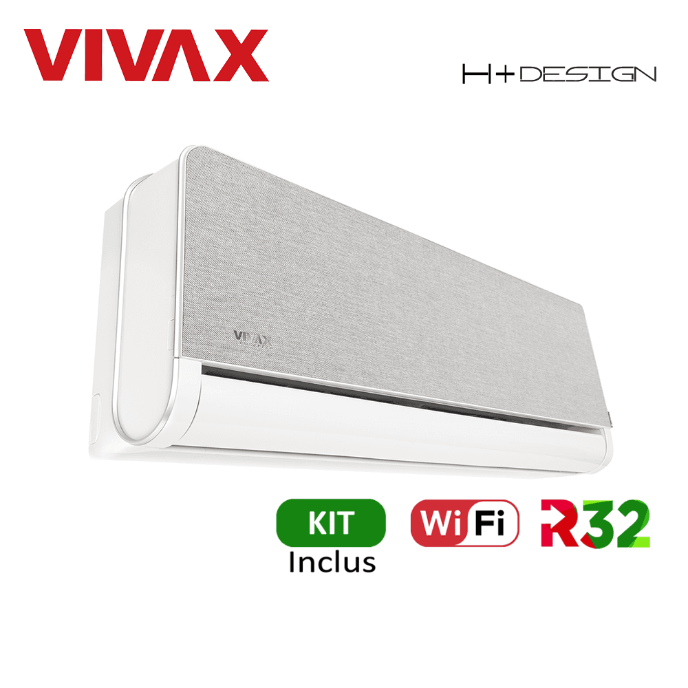 Aer Conditionat VIVAX H+Design ACP-18CH50AEHI+ Silver Wi-Fi Kit de instalare inclus R32 Inverter 18000 BTU/h 4