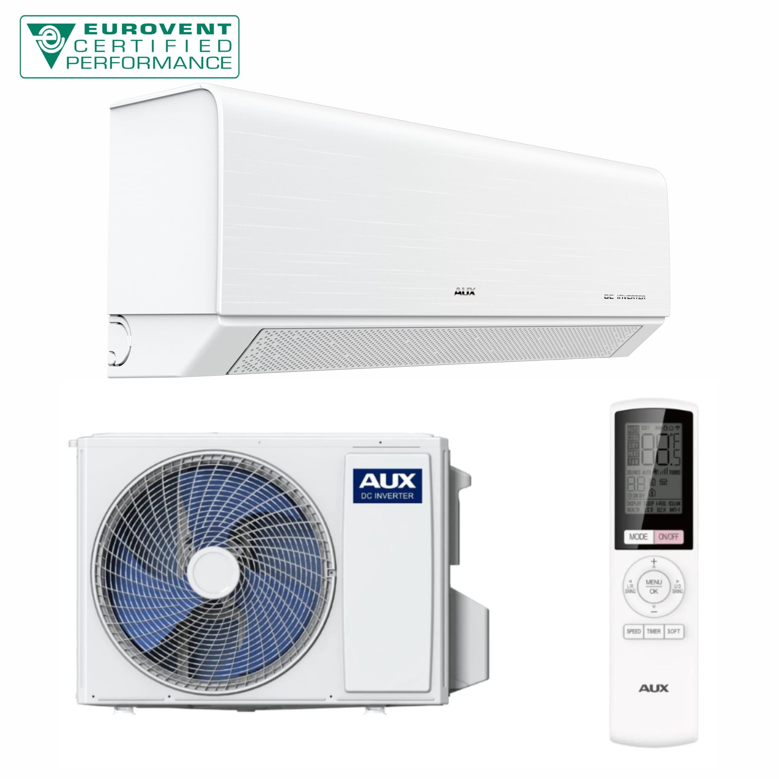 Aparat aer condiționat AUX C-ICY, 9000 BTU/h, ASW-H09B7A4/CAR3DI-C3, WiFi Inclus, Auto Curățare, Sleep Mode, Auto Diagnoză, iFeel, Funcție Anti Bacteriană, -25 grade încălzire