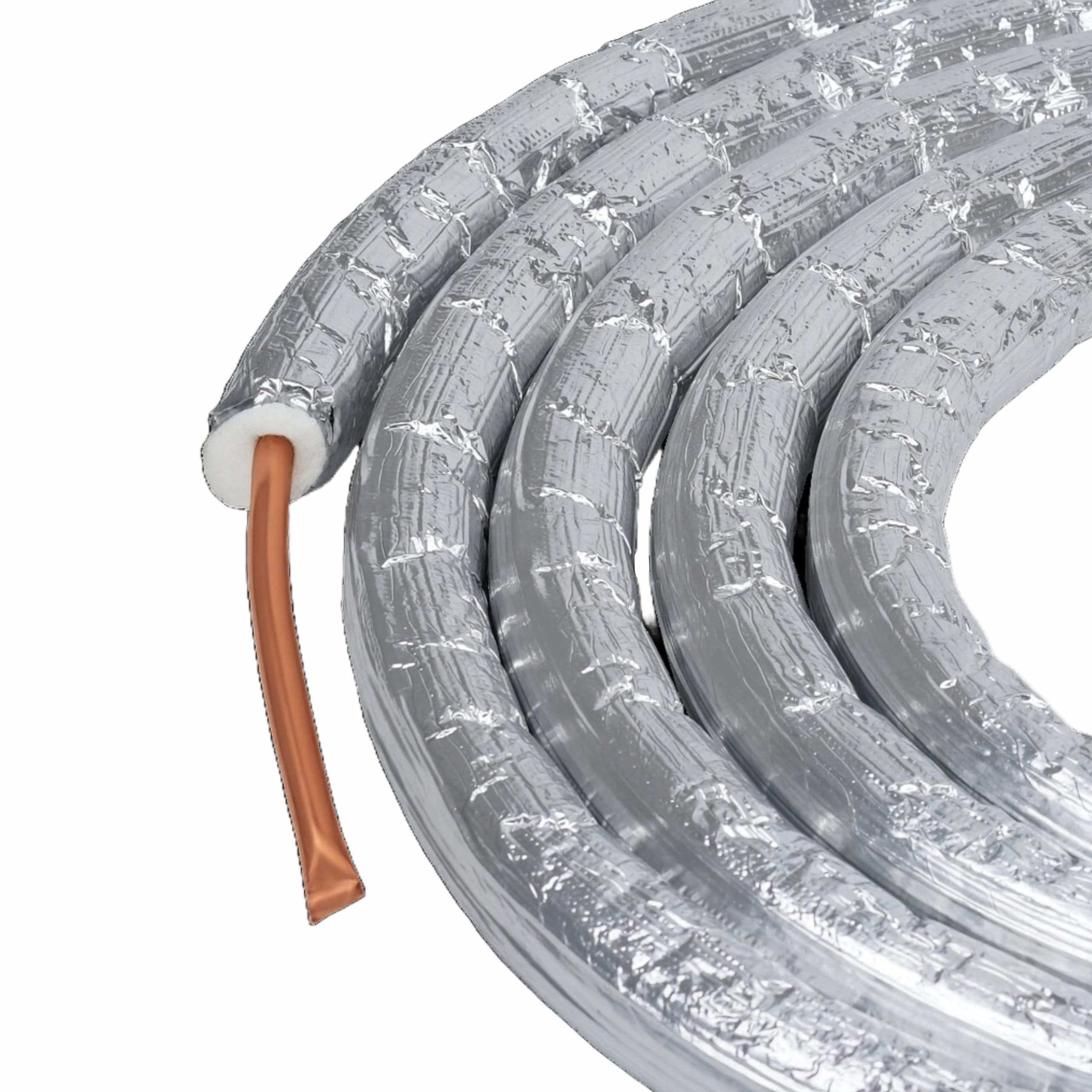 Țeavă cupru izolata, SOLAR SAFE, 3/8” (9.52 mm), Grosime perete 0.70 mm, izolație 6 mm - rola 50m