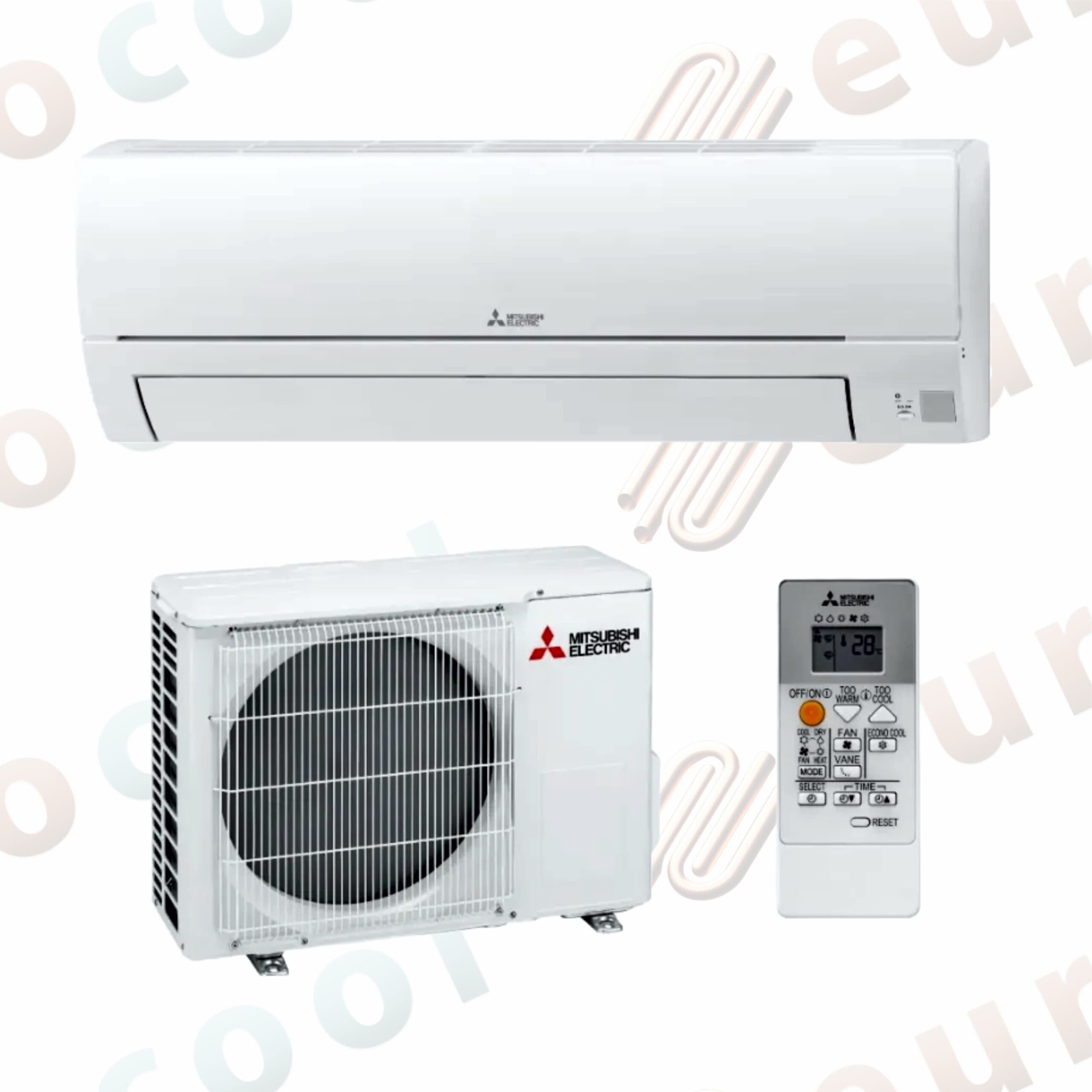 Aparat de aer conditionat Mitsubishi Electric MSZ-HR25VFK 9 000 BTU, Inverter, R32 , Wi Fi