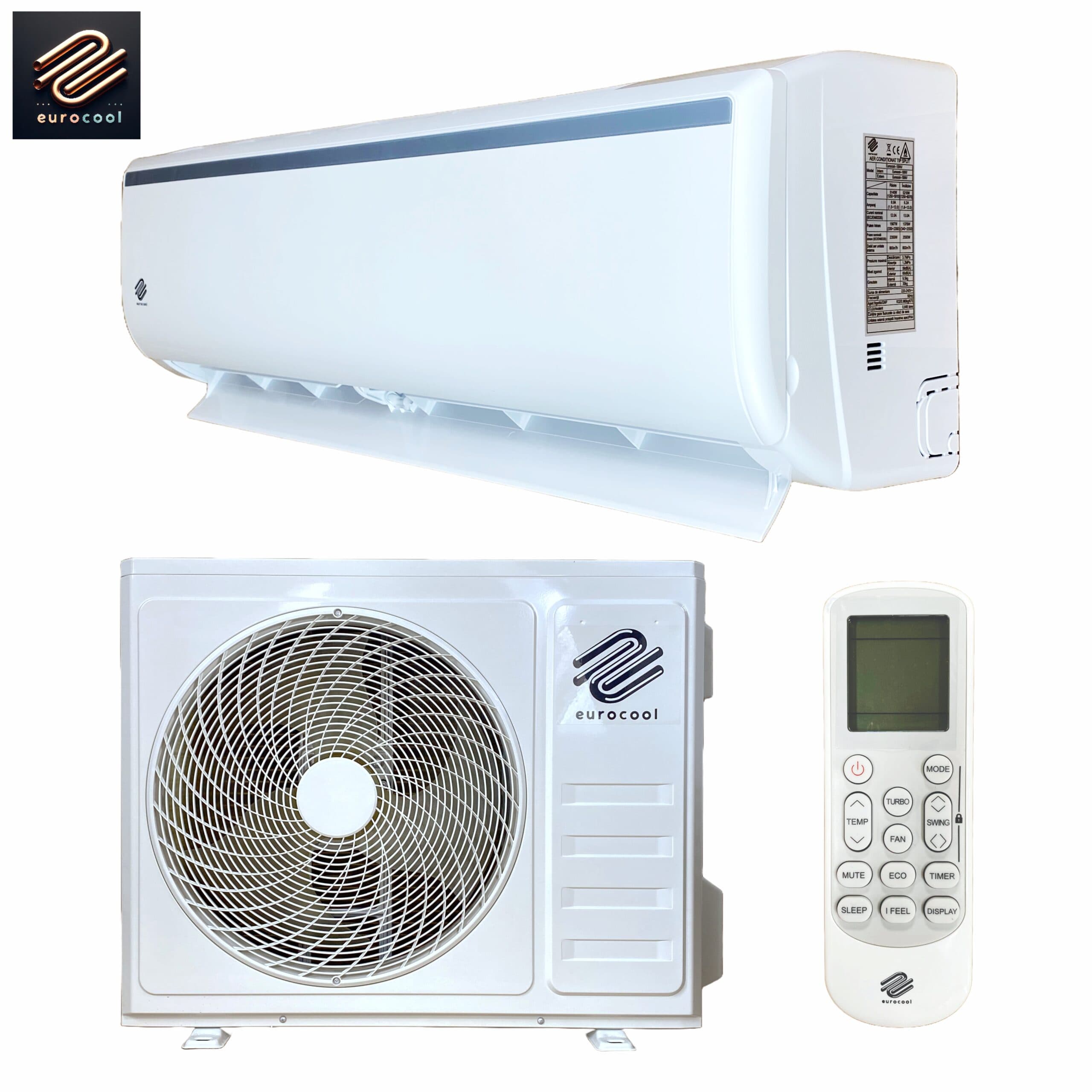 Aparat aer conditionat EUROCOOL TAC-12CHSD, 12000 BTU, R32, Inverter, Wi-Fi