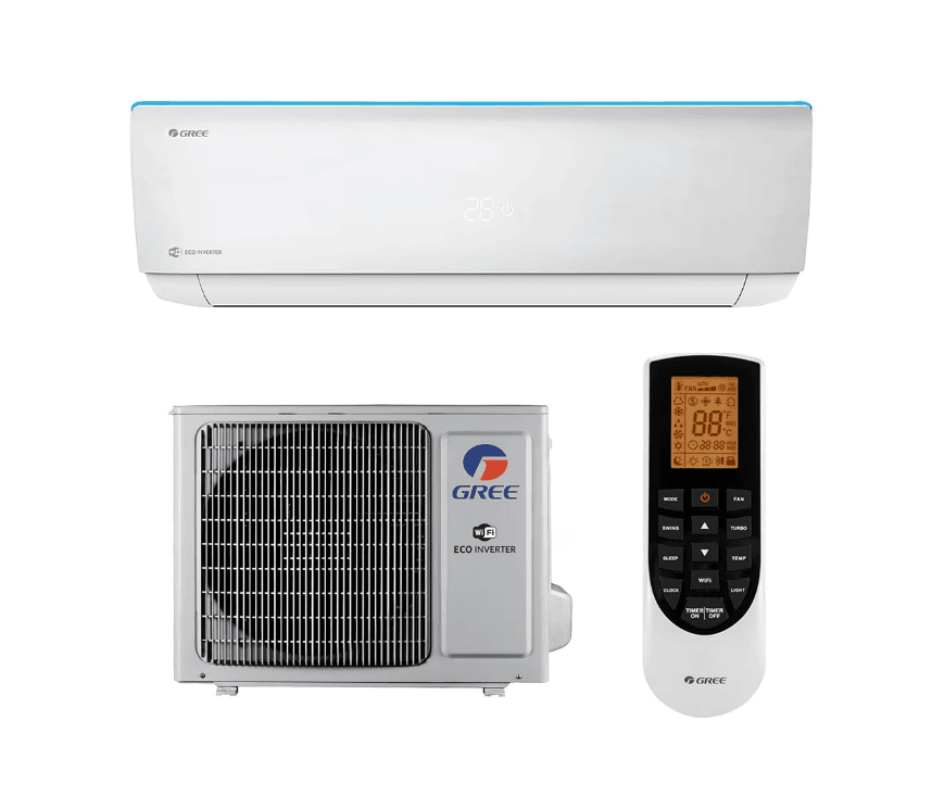 Aparat de aer conditionat Gree Bora A4 Silver GWH12AABXB-K6DNA4A1A, 12000 BTU, R32, Inverter Clasa A++, G10 Inverter, Buton Turbo, Auto-diagnoza, Wi-FI, Display