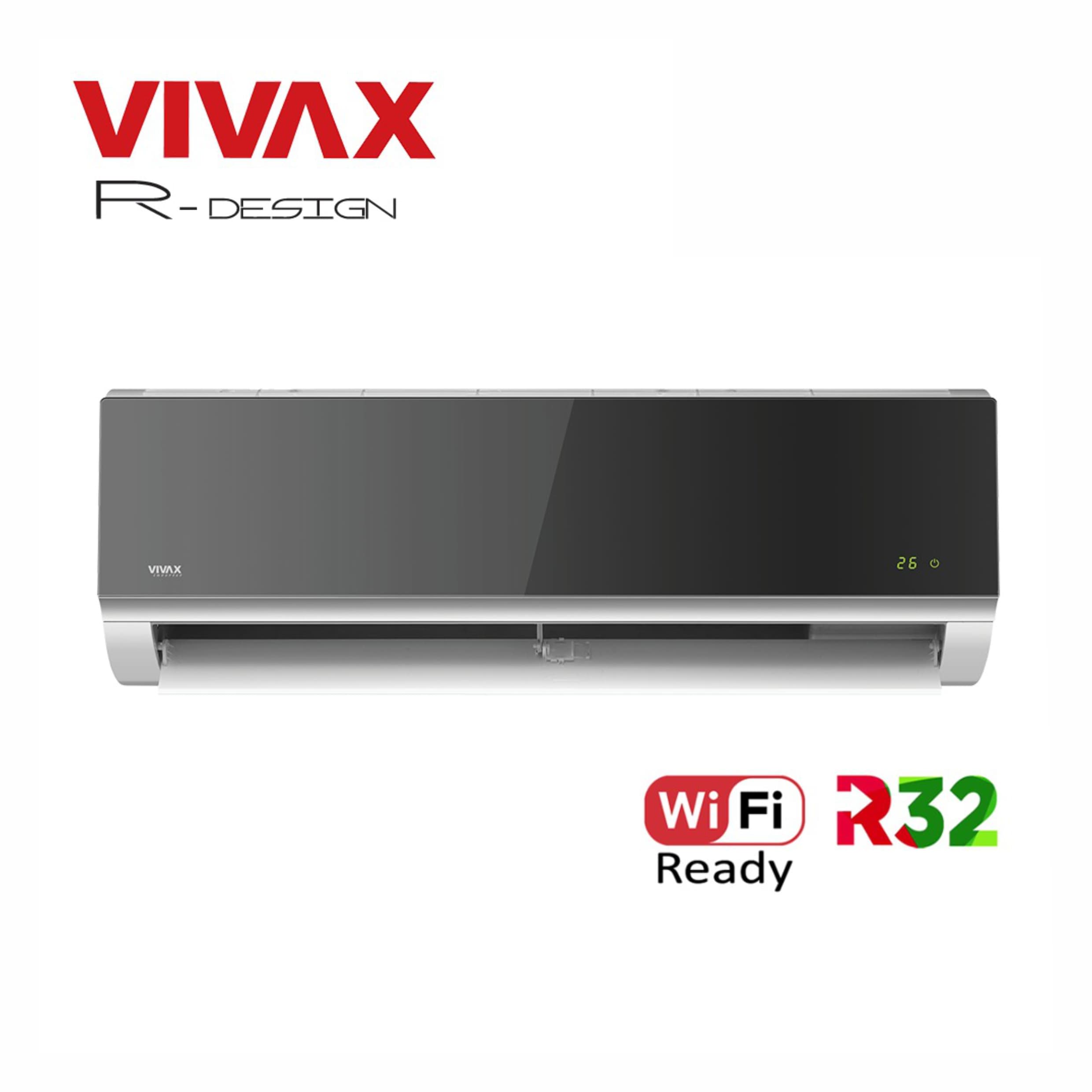 Aer Conditionat VIVAX R-Design ACP-12CH35AERI SILVER MIRROR Wi-Fi Ready R32 Inverter 12000 BTU/h