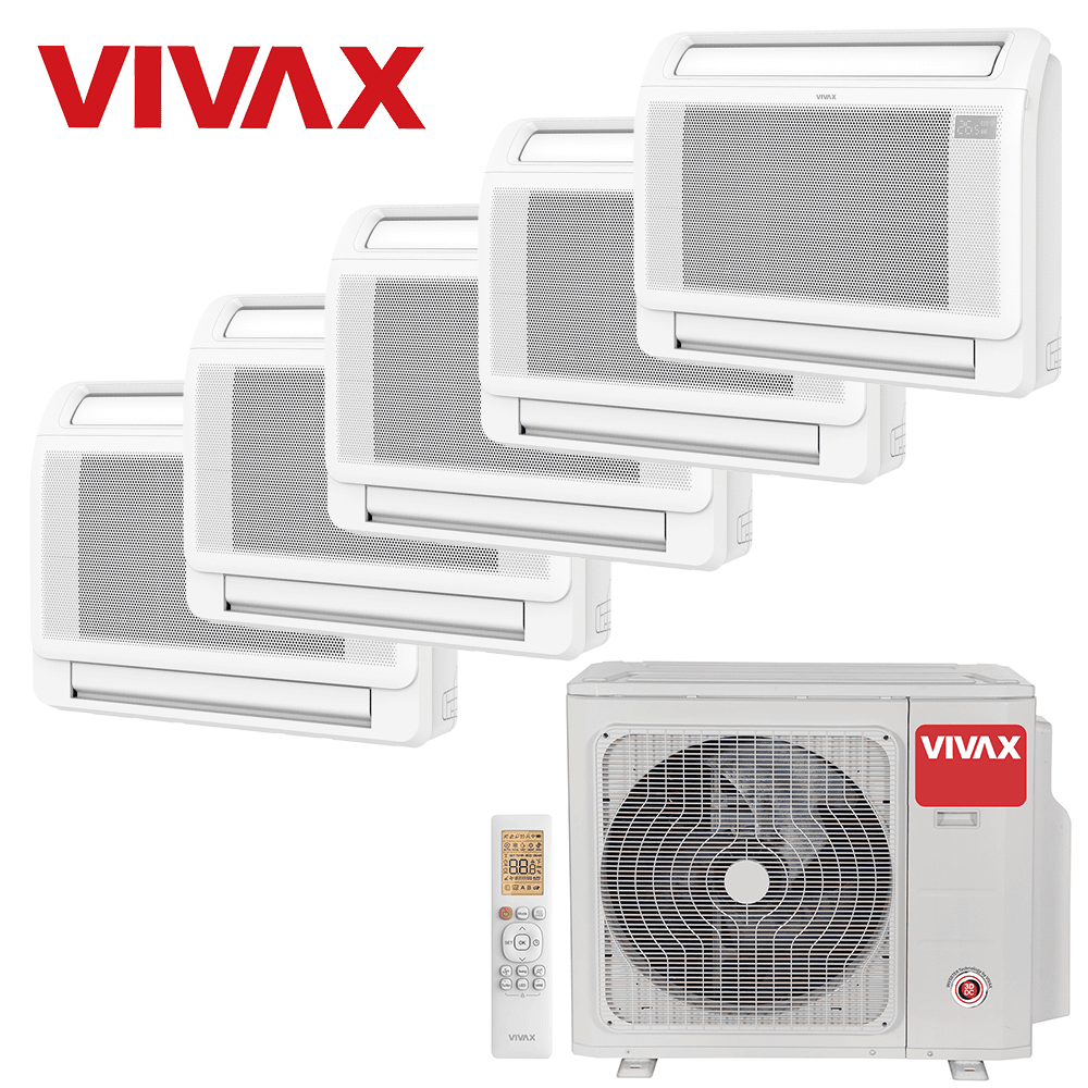 Aer Conditionat MULTISPLIT Pardoseala VIVAX ACP-42COFM123AERI / 4x ACP-12CT35AERI + ACP-18CT50AERI R32 Inverter
