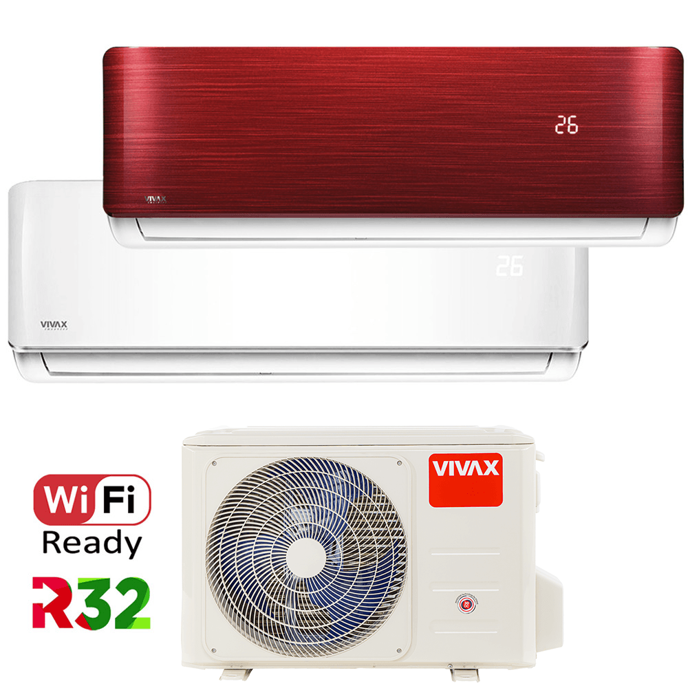 Aer Conditionat MULTISPLIT VIVAX ACP-14COFM40AERI / ACP-09CH25AERI WHITE + ACP-12CH35AERI RED Dublu Split Inverter