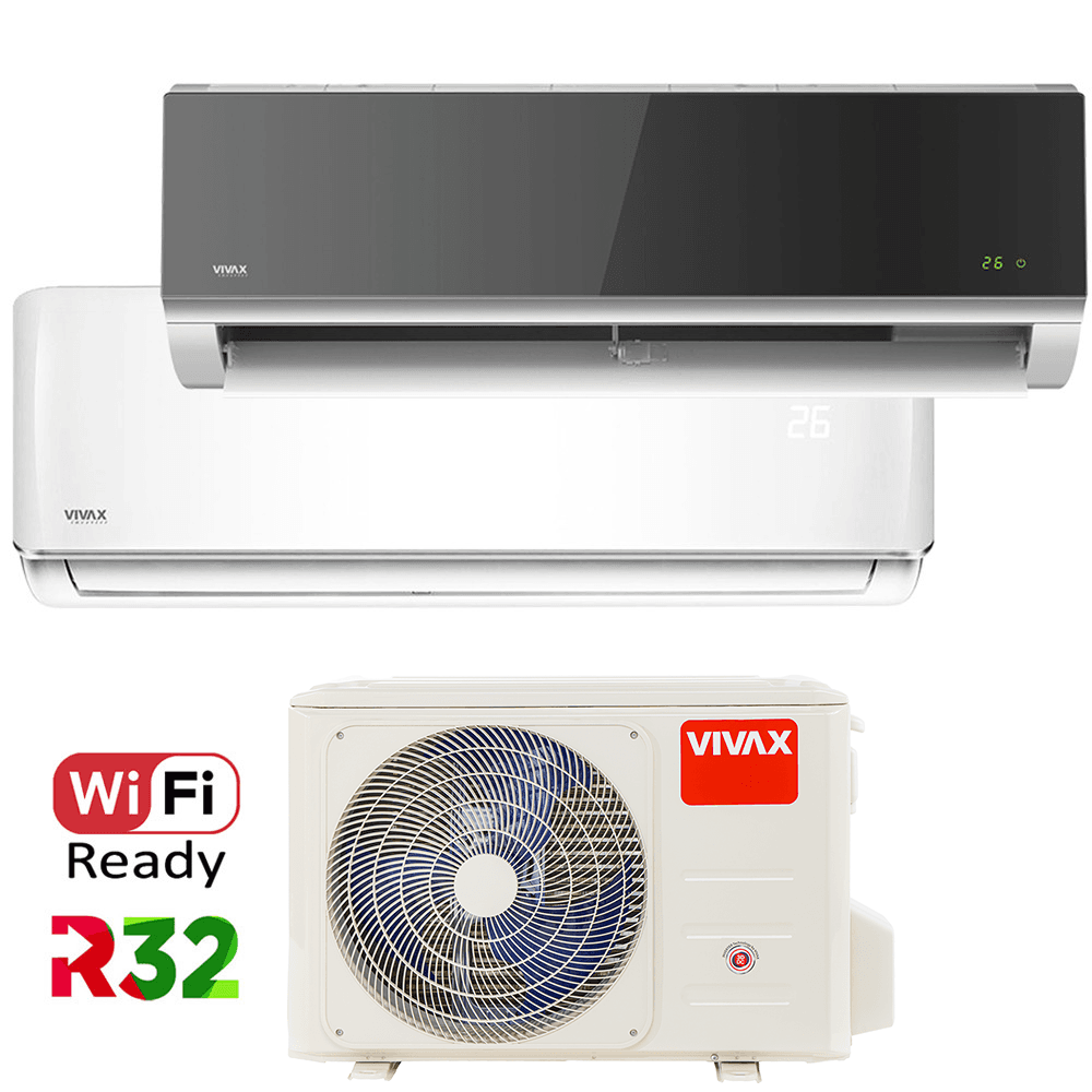 Aer Conditionat MULTISPLIT VIVAX ACP-14COFM40AERI / ACP-09CH25AERI WHITE + ACP-12CH35AERI SILVER MIRROR Dublu Split Inverter