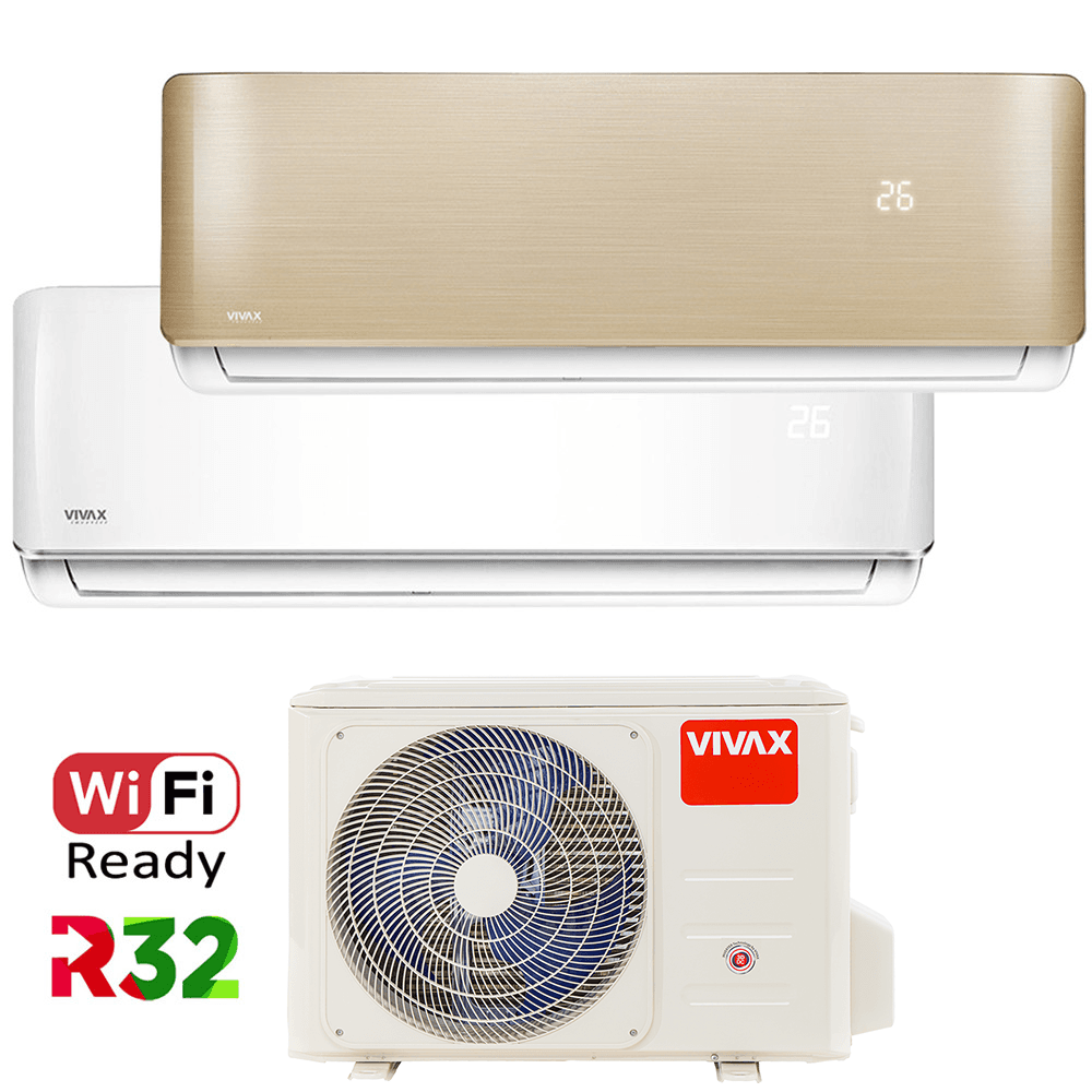 Aer Conditionat MULTISPLIT VIVAX ACP-18COFM50AERI / ACP-09CH25AERI WHITE + ACP-12CH35AERI GOLD Dublu Split Inverter