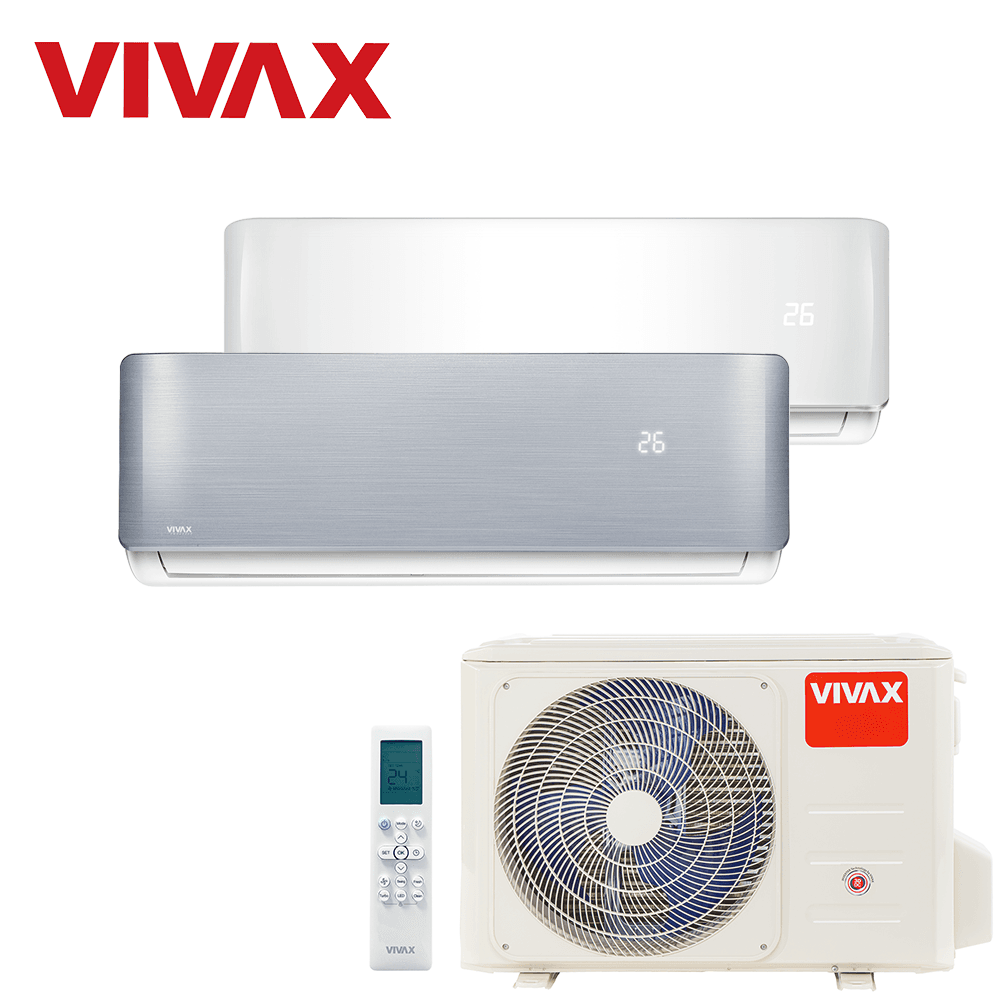 Aer Conditionat MULTISPLIT VIVAX ACP-18COFM50AERI / ACP-09CH25AERI WHITE + ACP-12CH35AERI SILVER Dublu Split Inverter