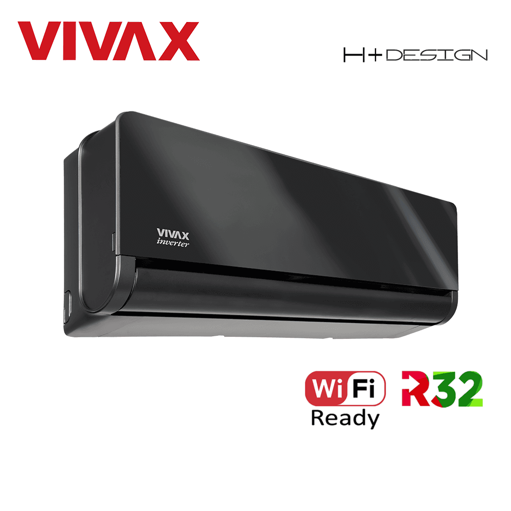 Aer Conditionat VIVAX H+Design ACP-12CH35AEHI+ Gray Mirror Wi-Fi Ready R32 Inverter 12000 BTU/h