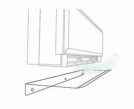 Deflector transparent pentru aparat Aer Conditionat, Latime: 800mm