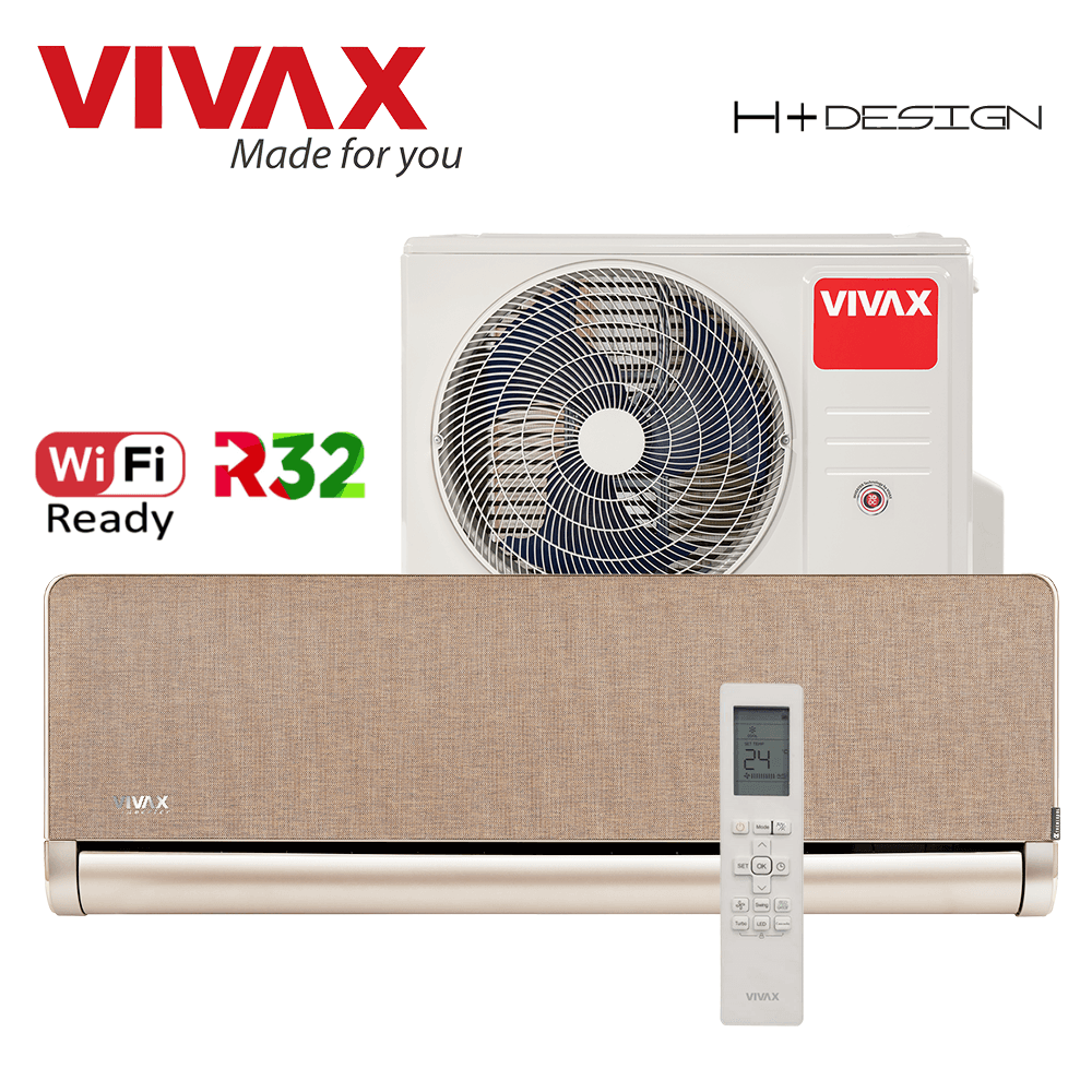Aer Conditionat VIVAX H+Design ACP-18CH50AEHI+ Gold Wi-Fi Ready R32 Inverter 18000 BTU/h