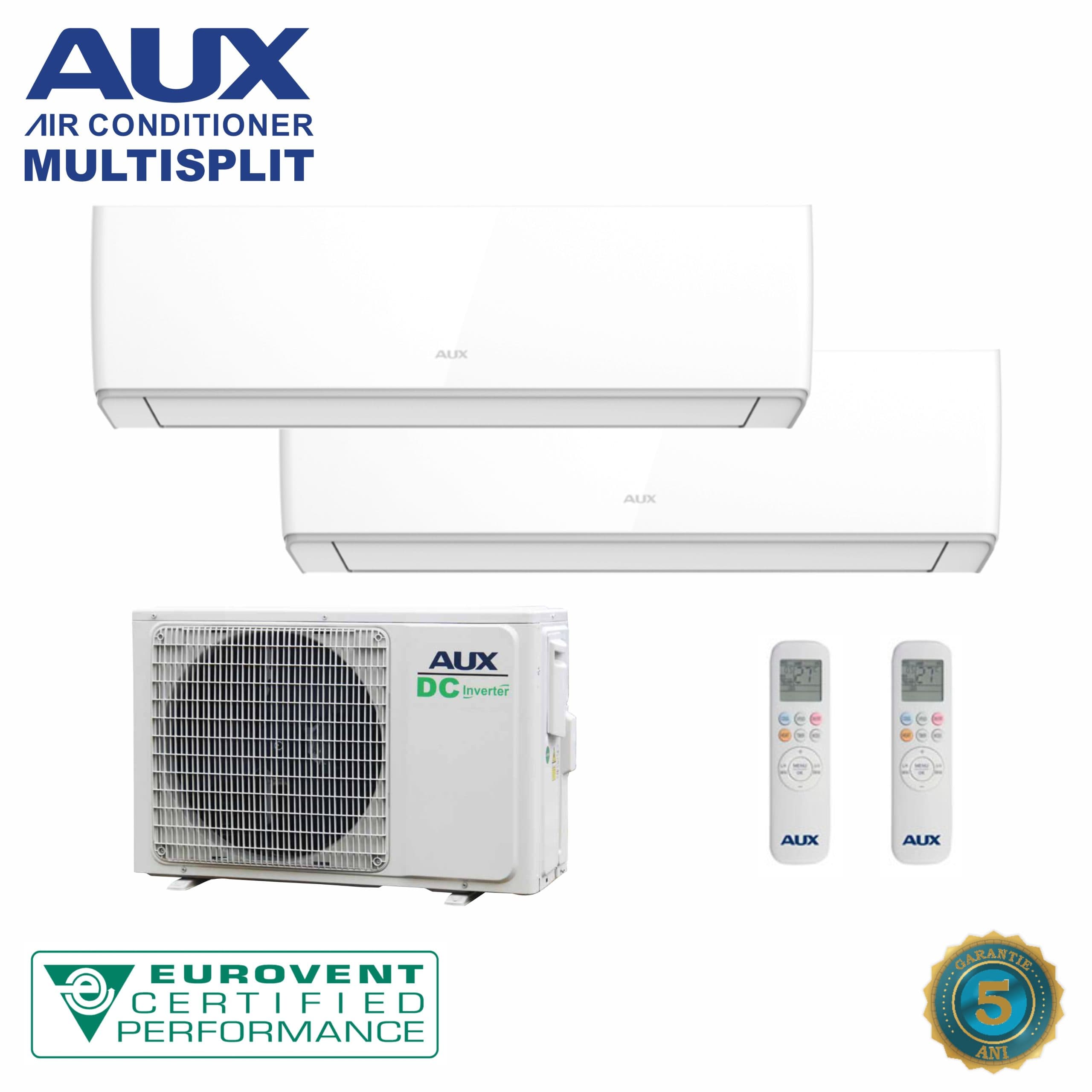 Aer Condiționat Multisplit AUX–2 Unități Interne: 12 000 BTU + 12 000 BTU