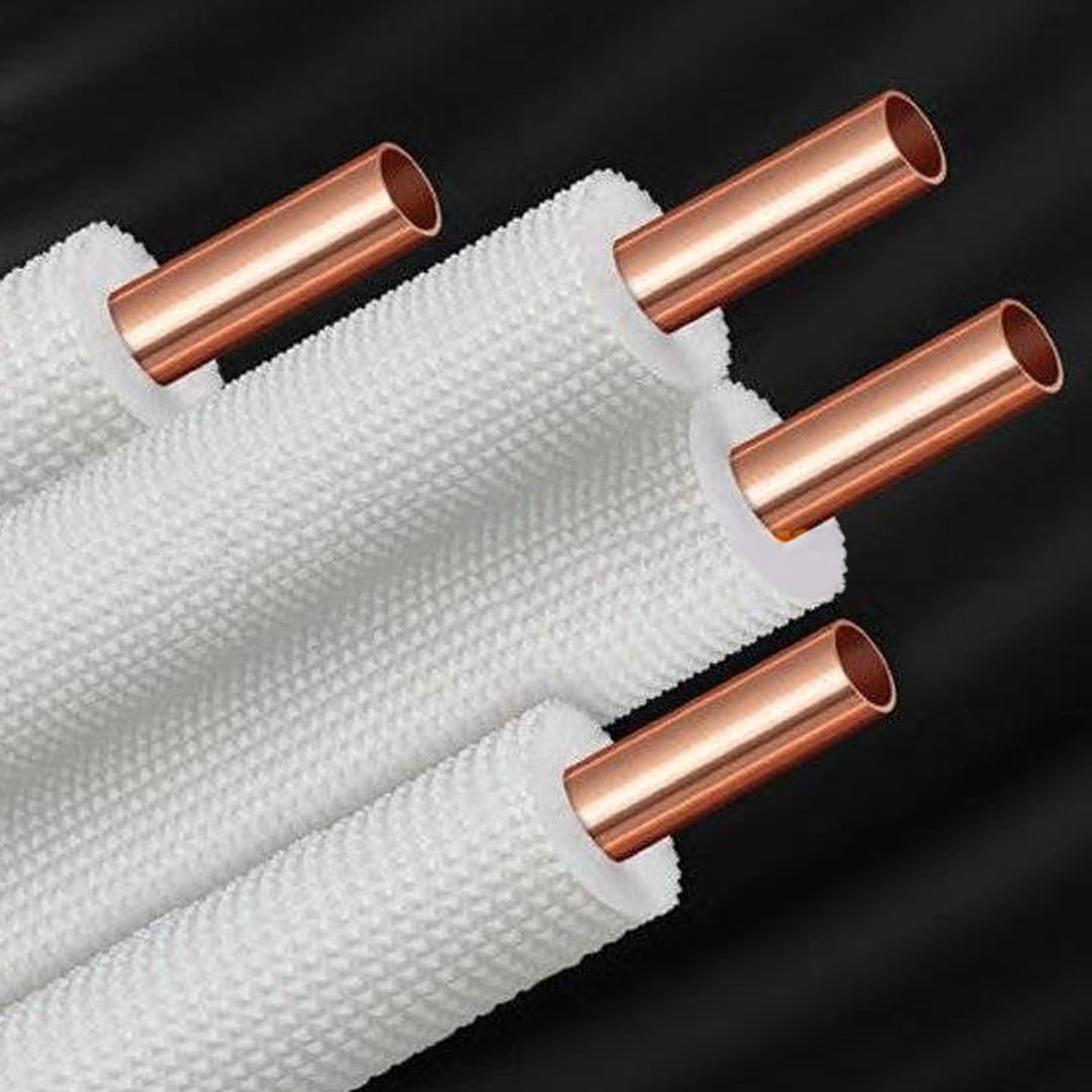 Țeavă cupru izolata, 5/8” (15.88 mm), Grosime perete 0.80 mm, izolație 9 mm - rola 50m